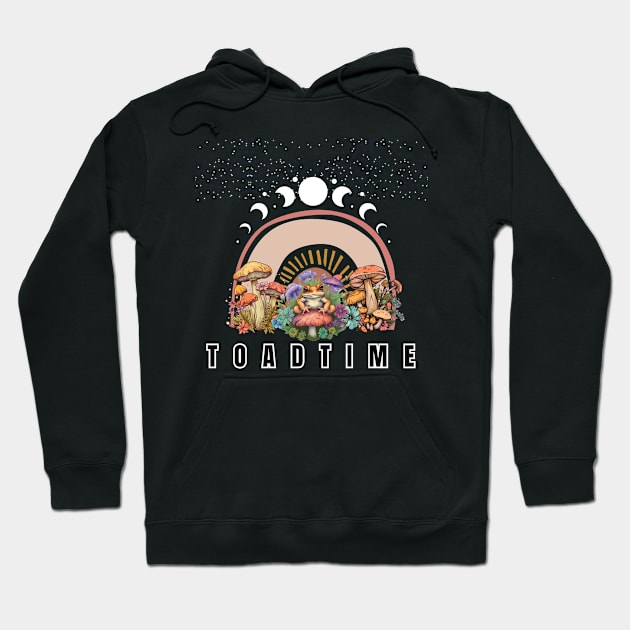 Cottagecore Aesthetic Frog Playing Guitar Hoodie by Suldaan Style